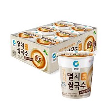 청정원 멸치 쌀국수 소컵, 58g, 18개