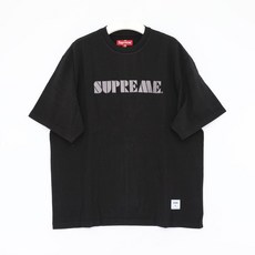 슈프림 지금발송 24SS SS24KN59 BLACK 스텐실 반팔티