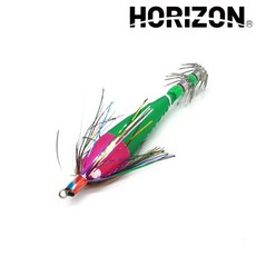 호라이즌 틴셀 플로팅 에기 2P 슷테 쭈꾸미 갑오징어 오징어 낚시, 핑크 그린(2P), 2개