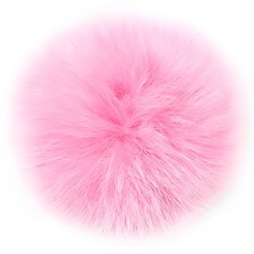 보띠랑스 FOX FUR 여우 털방울-대 12cm 폼폼 폭스퍼, 07소프트핑크, 1개