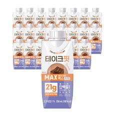 [공식] 테이크핏 맥스 초코맛 단백질 음료 250ml 24개
