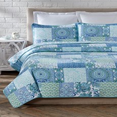 Cozy Line Home Fashions Size 2 Piece Windfall Cotton Quilt Set Twin 아늑한 라인 홈 패션 크기 2 조각 횡재면 퀼트 세트, 1