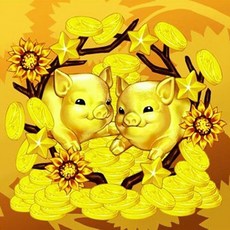 돼지보석십자수