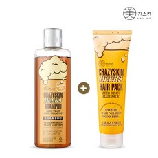 미친스킨 맥주효모 샴푸 1개+헤어팩 1개, 1개