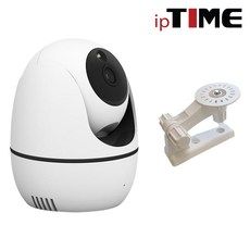 EFM네트웍스 IPTIME 300만화소 실내용 360도 회전형 반려동물 와이파이 무선 홈카메라 CCTV C300, IPTIME C300+벽브라켓, 1개
