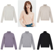 폴햄 NEW 여성 캐시미어 베이직 터틀넥 스웨터