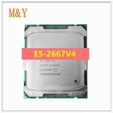E5-2667V4 오리지널 Xeon E5 2667 V4 3.20GHZ 8 코어 25M E5-2667 V4 DDR4 2400MHz FCLGA2011-3 135W 프로세서, 한개옵션0
