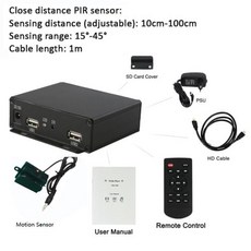 MPC1920 8G 랜드스케이프 및 포트레이트 디스플레이 듀얼 HDMI 출력 1080P 심리스 루핑 HDD 디지털 사이니지 미디어 비디오 플레이어 박스, 없음, 3) close range - mpc1080p