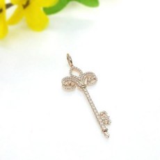 SOAVE JEWELRY 14k 18k 블링열쇠 펜던트