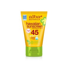 Alba Botanica 알바 보타니카 내추럴 하와이안 선스크린 SPF 45 113g Natural Hawaiian Sunscreen, 1개