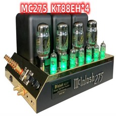 차폐트랜스 최신 11 클론 맥킨토시 MC275 업그레이드 골드 라이온 KT88 4KT88EH 4 튜브 파워 앰프 XLRRCA 입력 클래스 A 75W 2