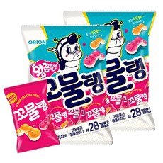 오리온 왕꿈틀이 꼬물탱 젤리, 336g, 2개