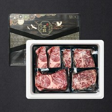 [하루하나] 블랙앵거스 탑초이스 명품 구이세트 1호 1.2kg (척 부 갈), 1개