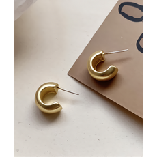 골든듀라운드하트귀고리