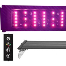 DA 120 식물 핑크 48인치 로즈게이트 LED 수족관 라이트 수조 램프 아시안 레드 담수 RGB 칩 고정 타이머, DA 120 식물 핑크 48인치 로즈게이트 LED 수족, 1개