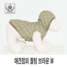 BBT289371 부산상사 애견점퍼 퀄팅 브라운 M 1p 애견티셔츠 애견의류 강아지자켓 강아지의류 애견옷