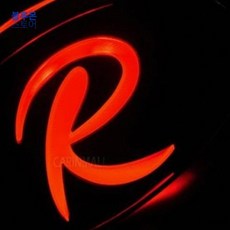 블루몬 튜닝엠블럼 R로고 LED 크롬 엠블럼 D타입/쏘렌토R/스포티지R 브렌톤엠블럼 크롬엠블럼, 쏘렌토R그릴용-아, 상세설명참조