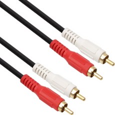 넷메이트 NMA-2R100M 2RCA 케이블 5파이 10m 오디오 비디오 AV 통합, 선택없음, 1개