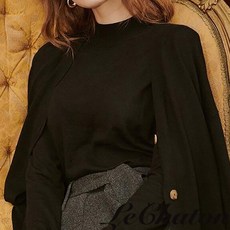 [LeChaton] 르샤통 비스코스 울 블렌디드 모크넥 니트 4종택1