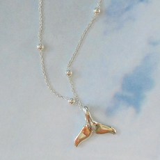 실버고래꼬리목걸이