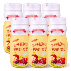 쾌변 유쾌통쾌 내안의 변신 장청소 식이섬유 6병 장음료, 100ml, 1세트
