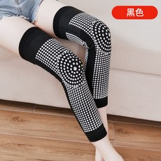 연컴퍼니 방한무릎보호대 보온 쑥향초 연장 자발열 노 한족 남성 여성 전용 칠함 관절 버그가드 온찜질 겨울 가을, L 블랙 한쌍 포장