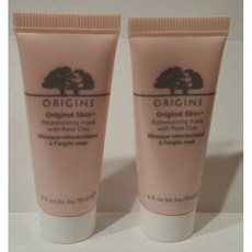 Origins 오리지널 스킨 리 텍스쳐 라이징 마스크 with 로즈 클레이 미니 .5 oz x 2, 1