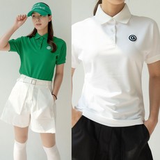 캐치버디 G 기능성 가오리 피케반팔티셔츠 PK 여성골프웨어 여자 골프복 여름