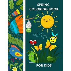 Spring- Coloring book for kids- Easy designs for spring vibes and happiness - by Raz McOvoo Paperback, Ovoo Production, English, 9781667195667