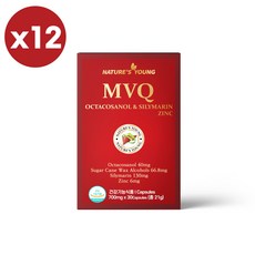 호주 네이쳐스영 MVQ 폴리코사놀 66.8mg 실리마린 아연, 12개, 30캡슐