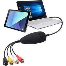 VHS- 디지털 DVD 변환기 COOLEAD USB2.0 오디오 비디오 캡처 그래버 어댑터 장치 VCR TV Hi8 게임 S 비, 상세 설명 참조0