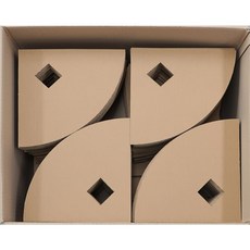 마루캣 고양이스크래쳐 코너형 우드타워 스크래쳐 리필용 수직형 골판지 스크레쳐 고양이 발톱 관리 벽지 가구 보호 고양이 스트레칭, 1개, 리필