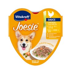 비타크래프트 조에시 하트캔 강아지 간식 85g, 치킨 + 당근 + 완두콩 혼합맛, 15개