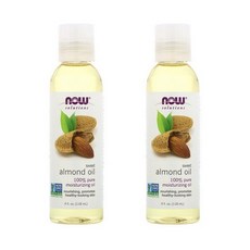 나우푸드 솔루션즈 스위트 아몬드 오일 Sweet Almond Oil 4oz(118ml) 2팩, 1개