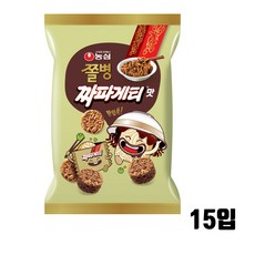 농심 쫄병스낵 짜파게티맛 77g, 15개