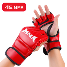 프리미엄 MMA 장갑 UFC 오픈핑거 킥복싱 글러브 스파링 장갑, 1세트, 레드 MMA 1세트, 레드 MMA