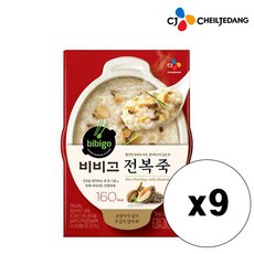 비비고 전복죽, 280g, 9개