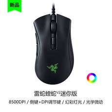 레이저 게이밍마우스 바이퍼 미니 에디션 유선 8500dpi, 연옥 독사 V2 미니 에디션