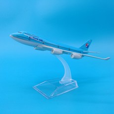 다이캐스트 비행기 모형 대한항공 B747 항공기 모형 보잉 16cm