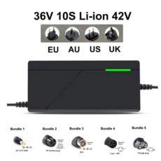 리튬 이온 충전기 21700 18650 배터리 5A 고속 지능형 42V 10S 58.8V 36V 2A, 04 번들 2, 01 영국, 04 42V 10S Li-ion 5A