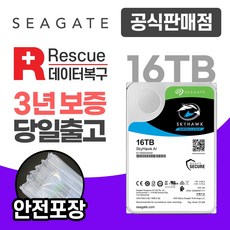 Seagate Skyhawk AI HDD 16TB DVR ST16000VE002 5년, AI 16TB