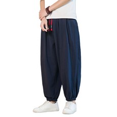 남자 항아리바지 남성 루즈핏 벌룬 린넨 배기팬츠