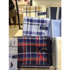 폴로체크손수건