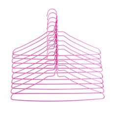 코디스 국내생산 칼라 세탁소 코팅옷걸이 50개, 세탁소(분홍)50개, 1set