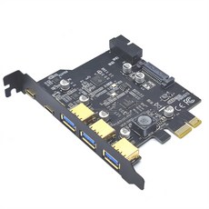 Next-Gen Type-C USB 3.2 Gen2 PCI-E 보드 5 포트 허브 및 내부 커넥터-PC 기능 확장, 한개옵션0