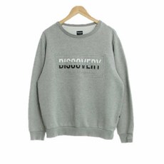 디스커버리아웃도어 그레이 빅로고 면혼방 기모맨투맨 남자 M [110] 6777