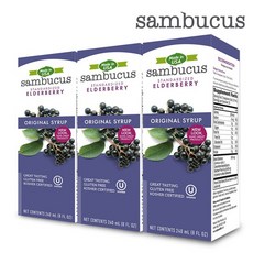 [SAMBUCUS] 블랙엘더베리 삼부커스 오리지널 240ml 3병, 상세설명 참조, 없음