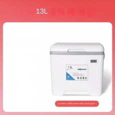 SmiloDon-휴대용 야외 캠핑 냉장고 자동차 쿨러 박스 온도계 포함 신선 유지 냉장고 차가운 인큐베이터, 1개, 6) 13L WHITE