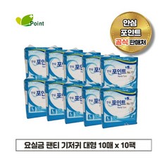 안심 포인트 요실금 팬티 기저귀 (대형) 10매x10팩, 10개, 10개