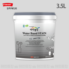삼화페인트 아이생각 수성스테인 목재용 친환경 원목 보호, 1개, 01.투명, 3.5L
